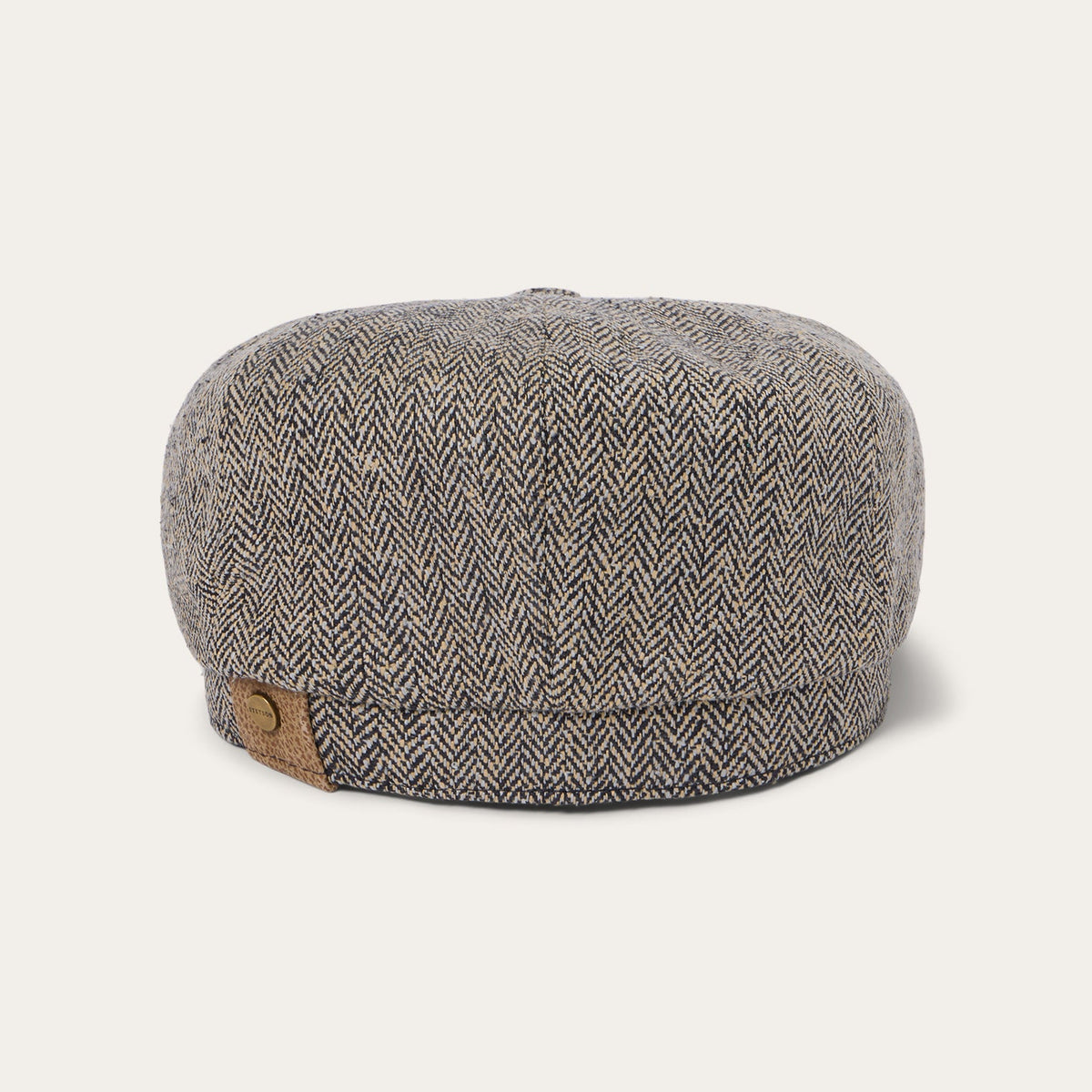 Herringbone Silk Hatteras Black/Brown Herringbone - Stetson