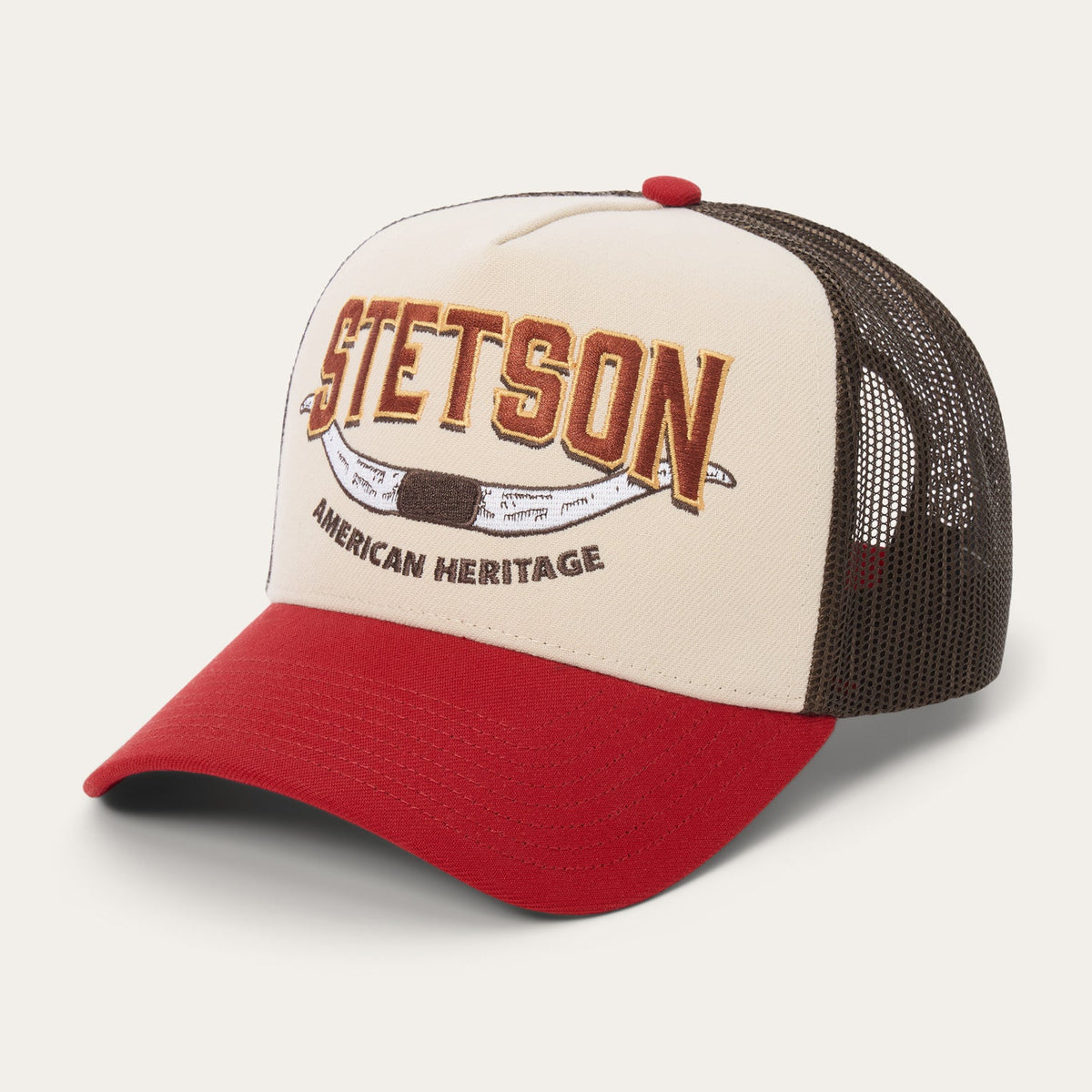 Longhorn Mount Trucker Tan - Stetson