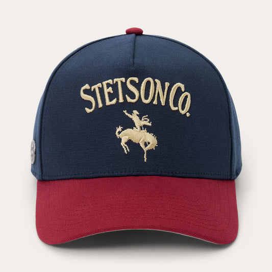 Canvas Rider Trucker Hat Navy / Red - Stetson