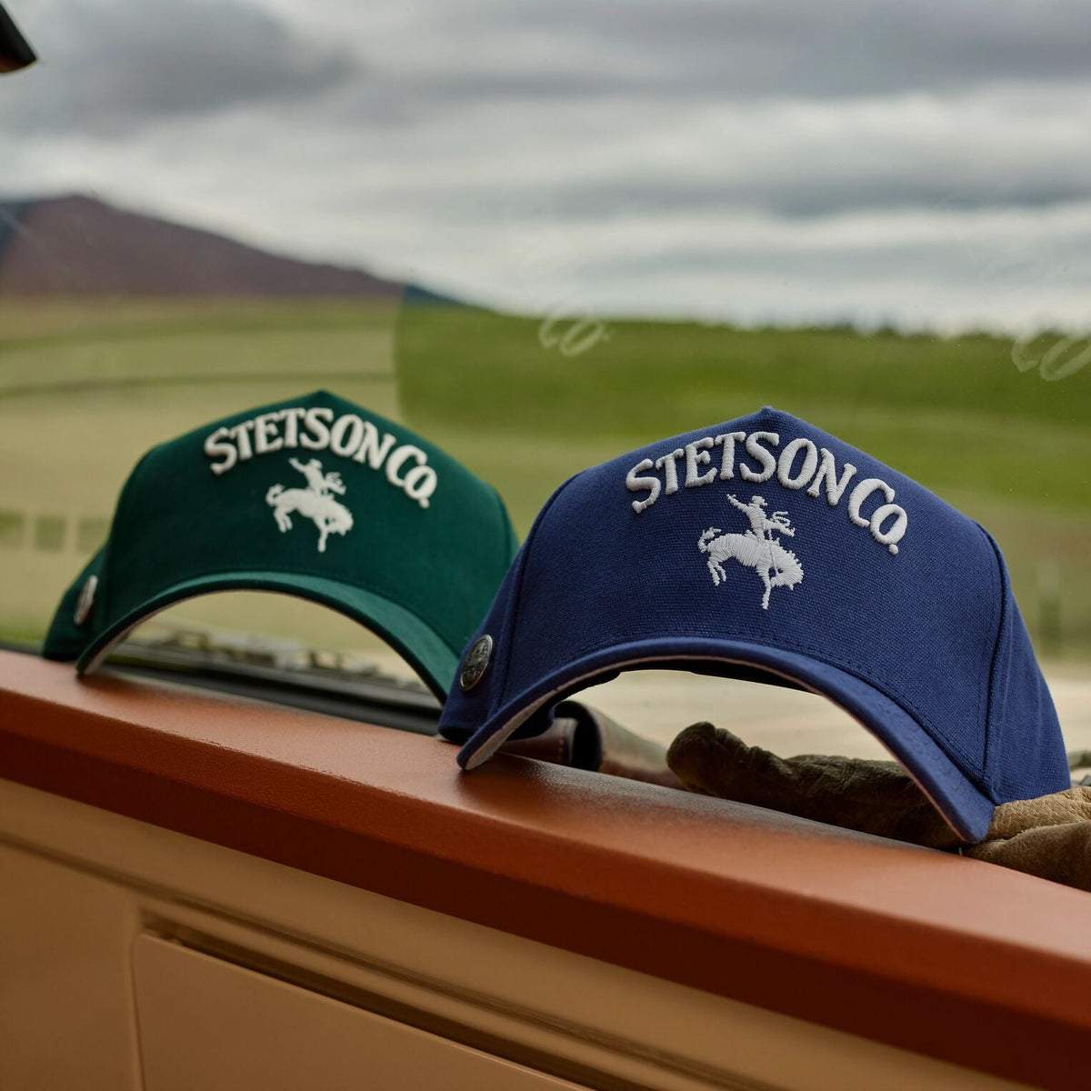 Canvas Rider Trucker Hat Navy - Stetson