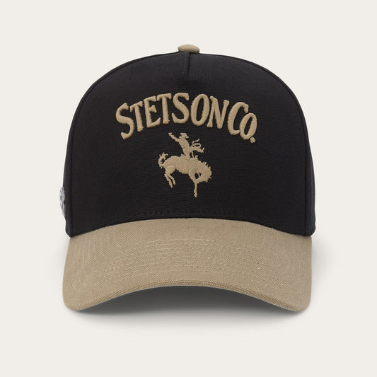 Canvas Rider Trucker Hat Black / Tan - Stetson