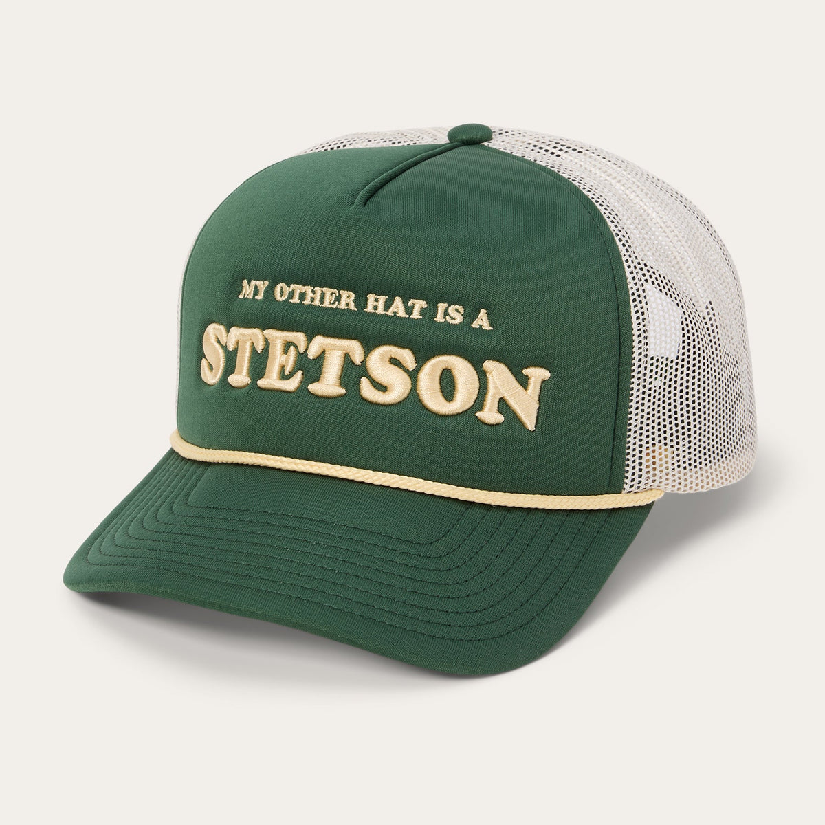 My Other Hat Is A Stetson Trucker Cap Olive - Stetson