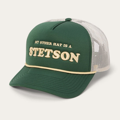 My Other Hat Is A Stetson Trucker Cap Olive - Stetson