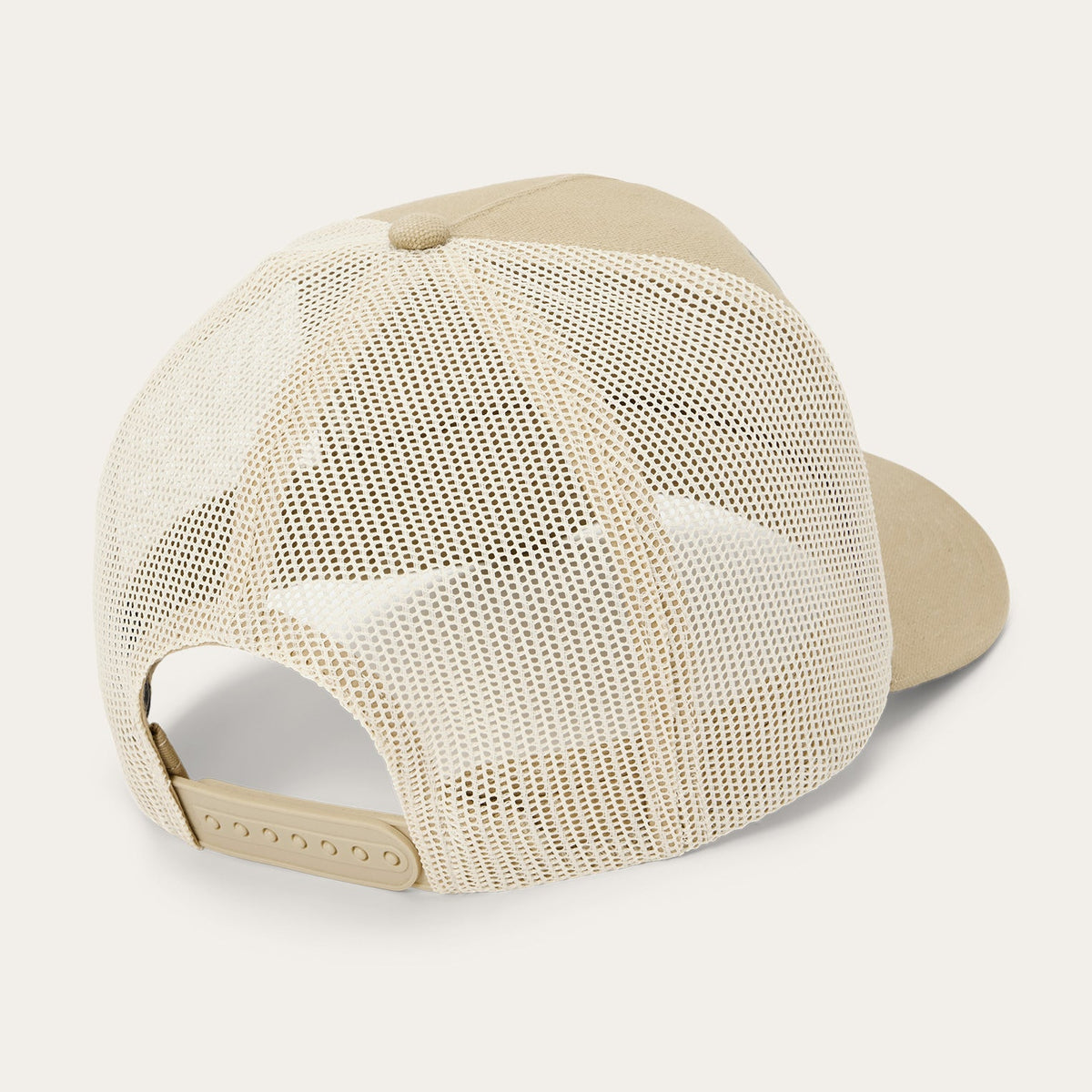 Canvas Plaque Trucker Hat Tan - Stetson