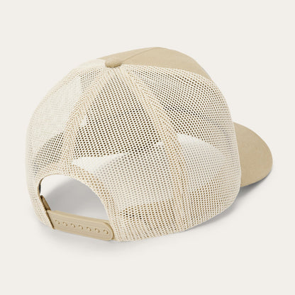 Canvas Plaque Trucker Hat Tan - Stetson