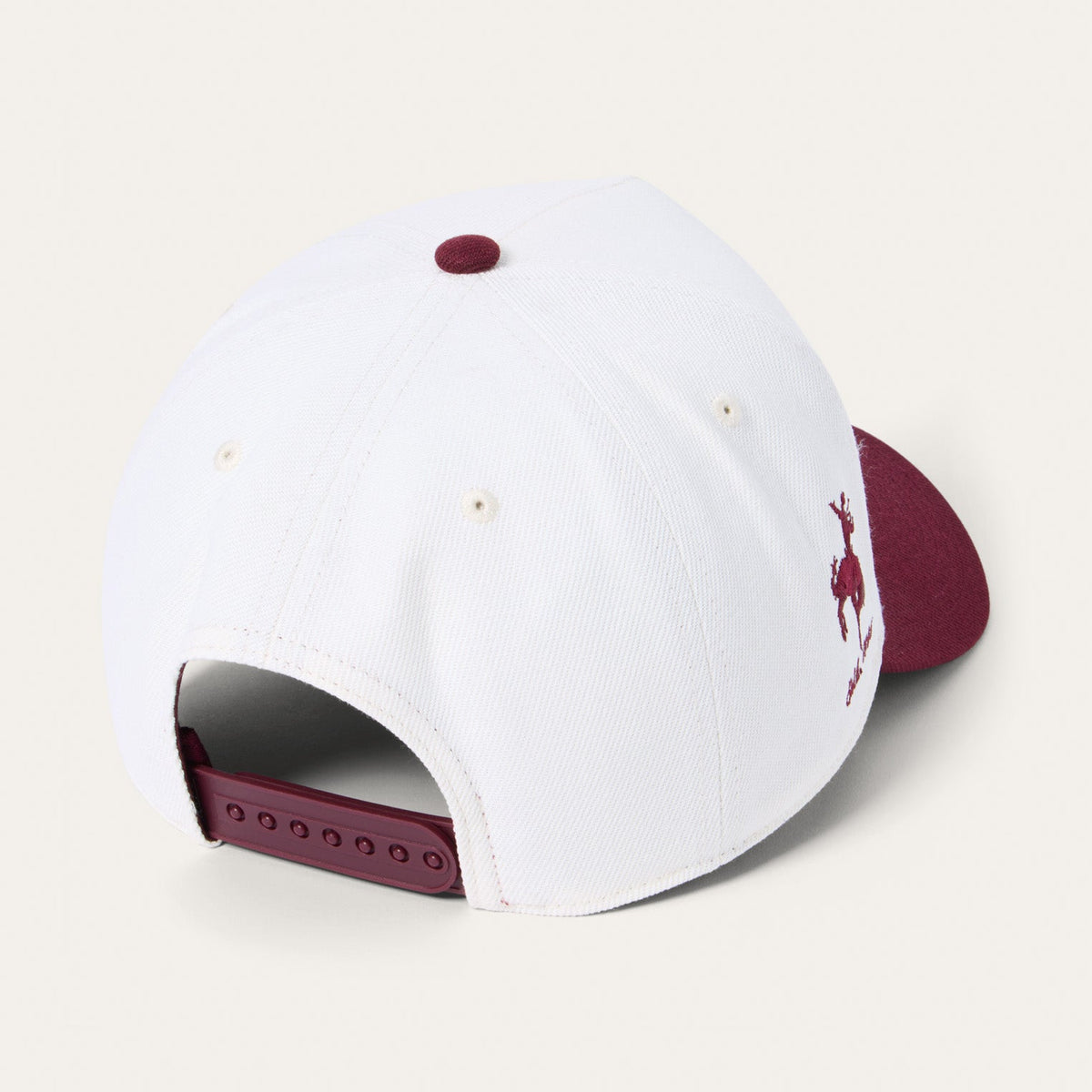 Stetson Retro Trucker Hat White / Maroon - Stetson