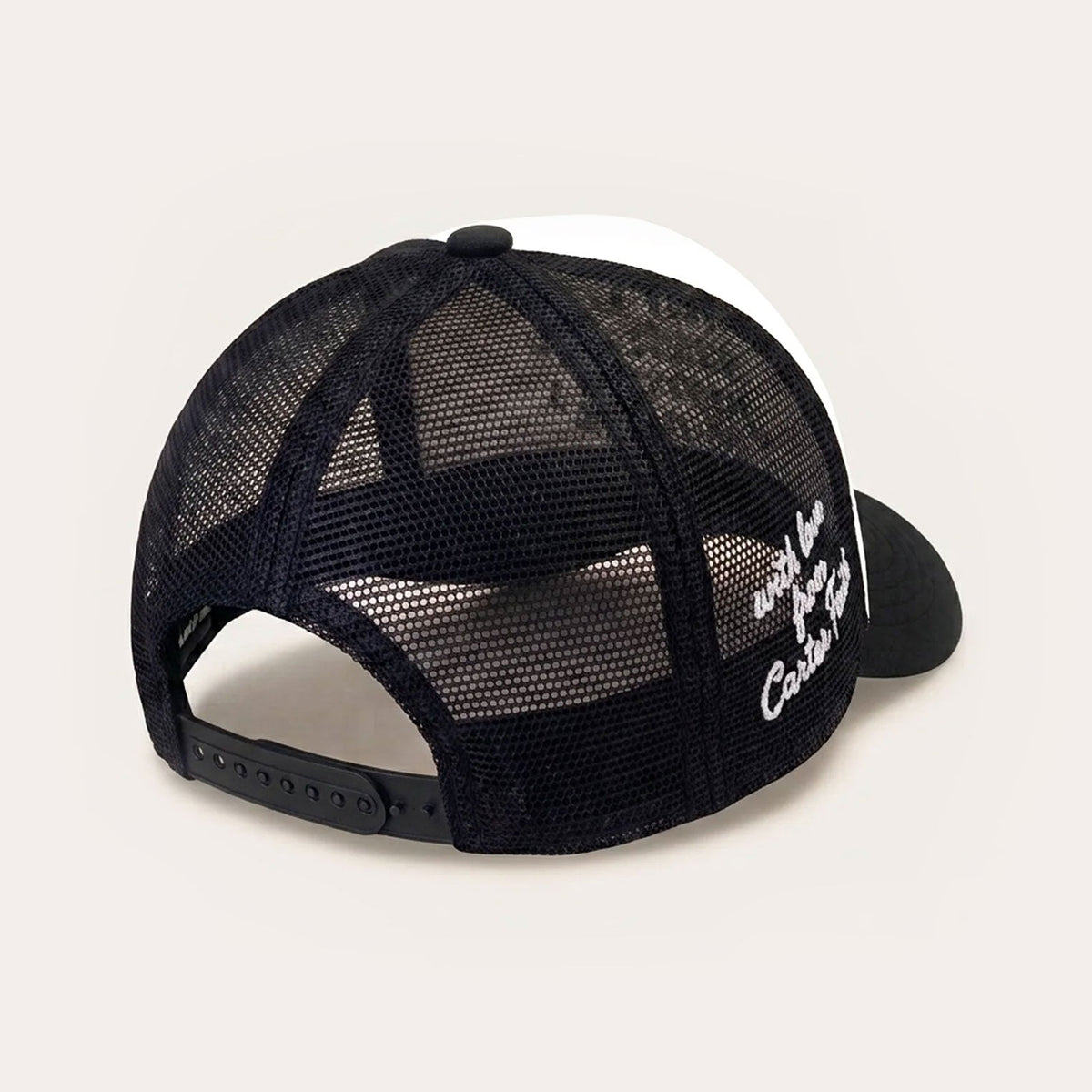 Stetson x Carter Faith Your Stetson Looks Good On Me Trucker Hat White / Black - Stetson