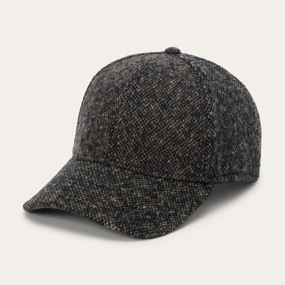 Donegal Wool Baseball Cap Black/Mud - Stetson
