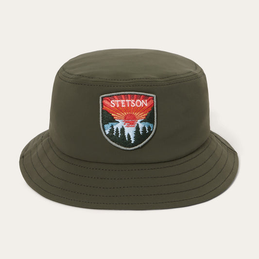 Sunset Bucket Hat Olive - Stetson