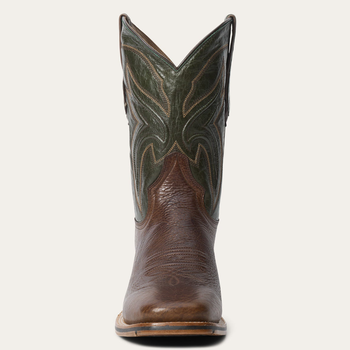 Nolan Bison Boots Brown/Green - Stetson