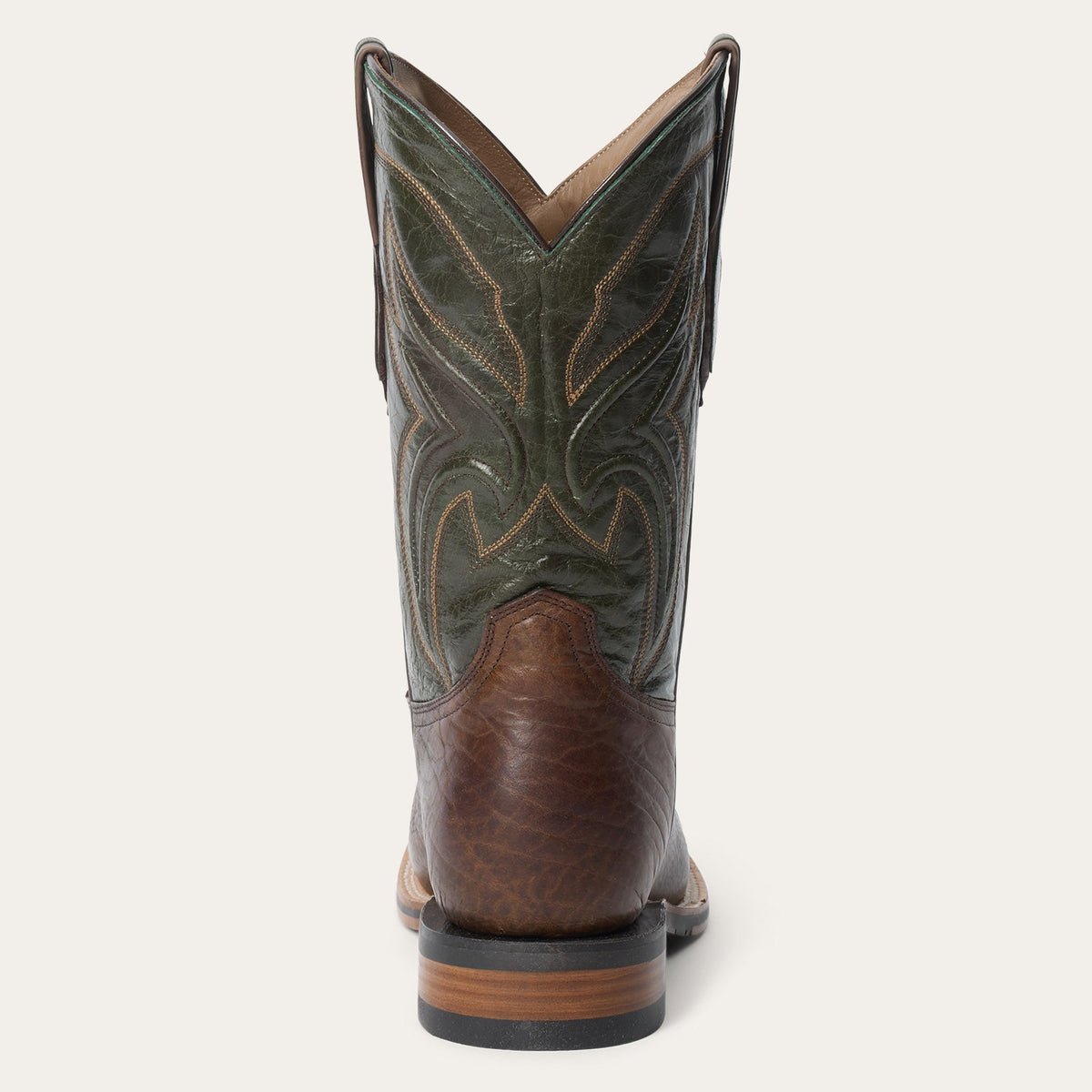 Nolan Bison Boots Brown/Green - Stetson