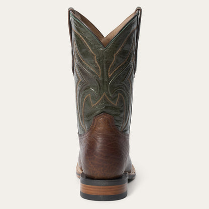Nolan Bison Boots Brown/Green - Stetson