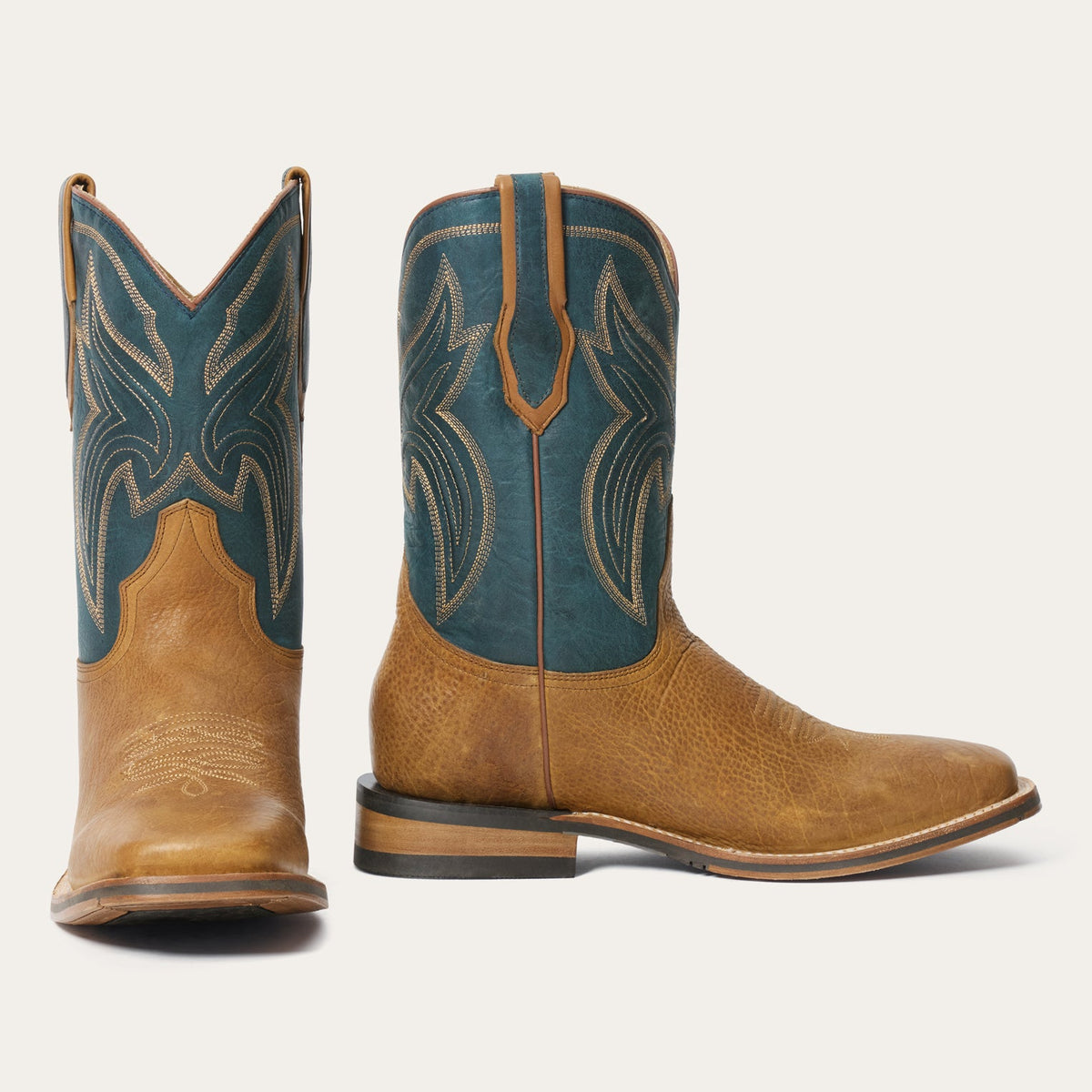 Nolan Bison Boots Tan - Stetson