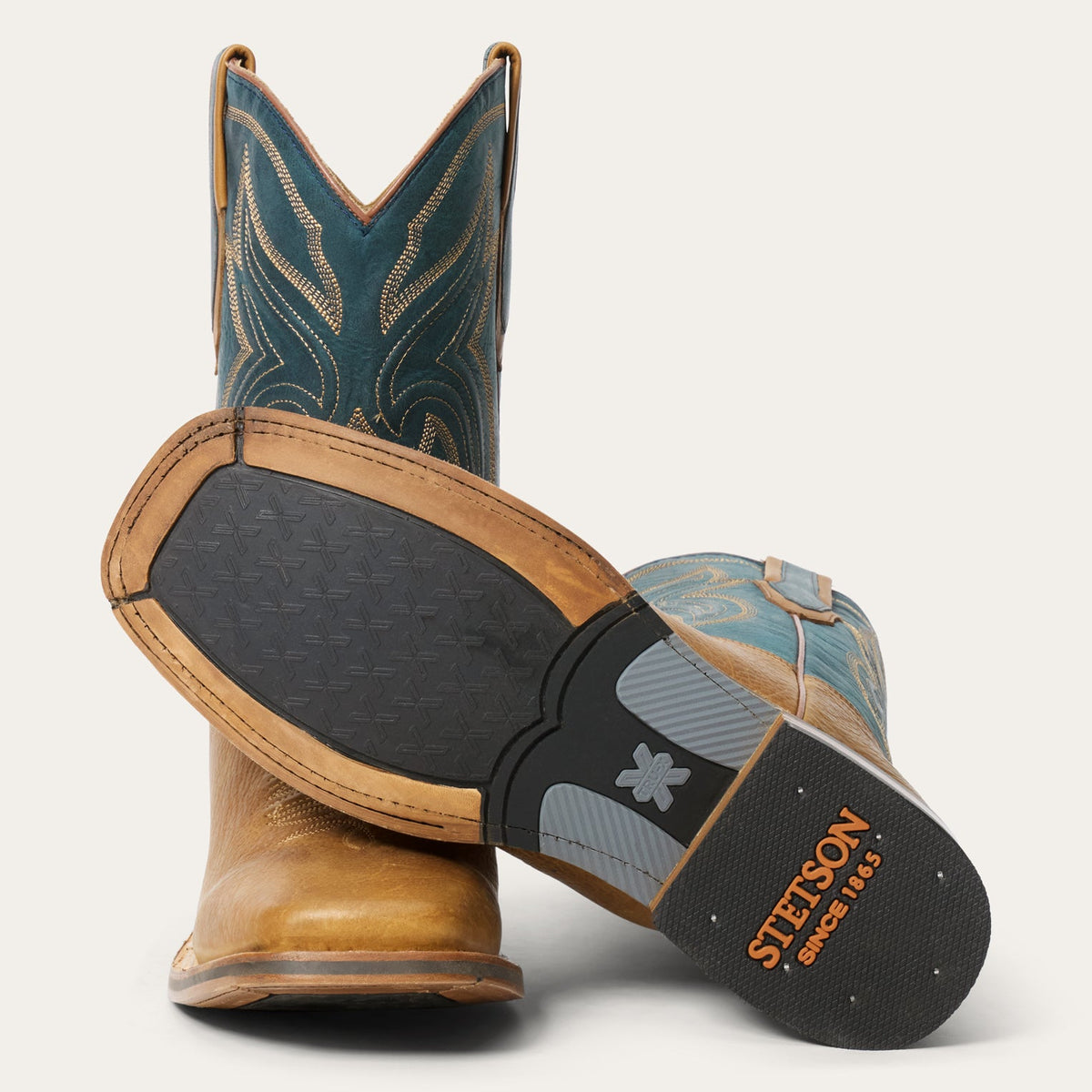 Nolan Bison Boots Tan - Stetson