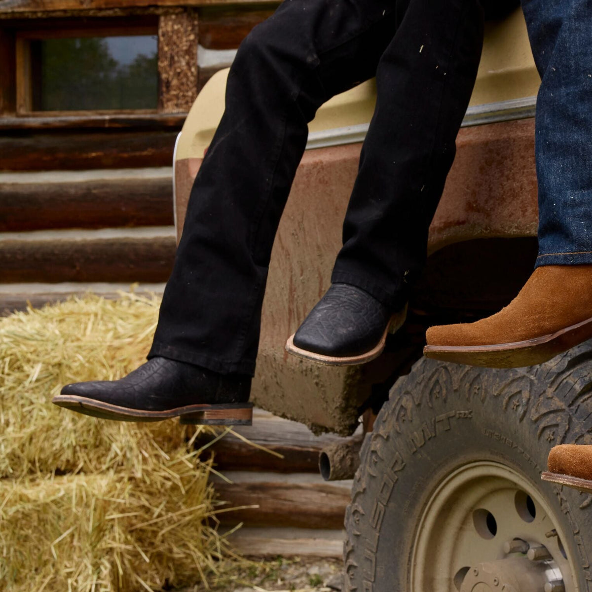 Nolan Bison Boots Black - Stetson
