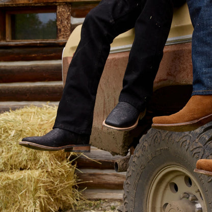 Nolan Bison Boots Black - Stetson