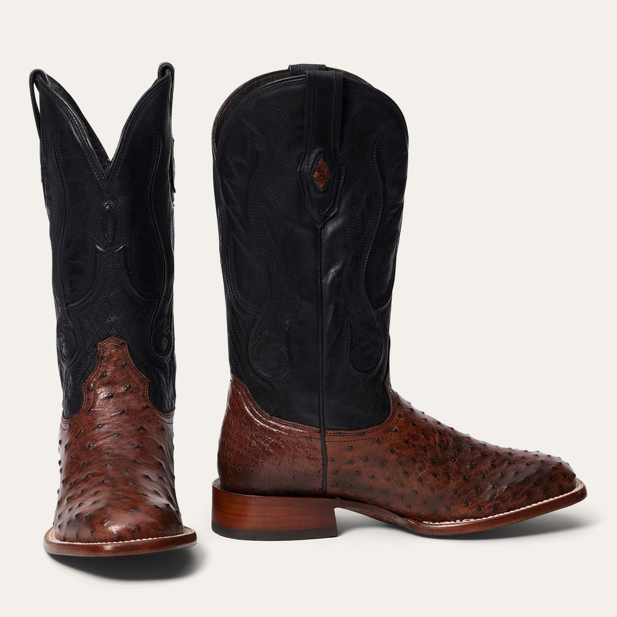 Ozzy Ostrich Boot Dark Brown - Stetson