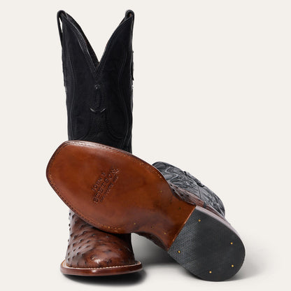 Ozzy Ostrich Boot Dark Brown - Stetson