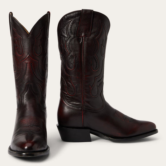 Carlisle Western Boots Black Cherry - Stetson
