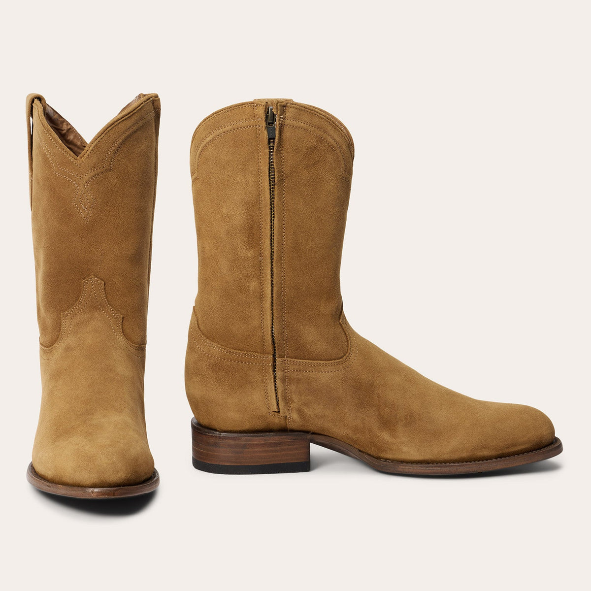 Cash Zip Roper Tan Suede - Stetson