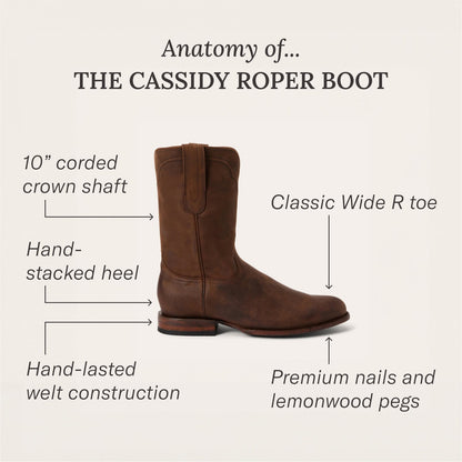 Cassidy Roper Boots Brown - Stetson