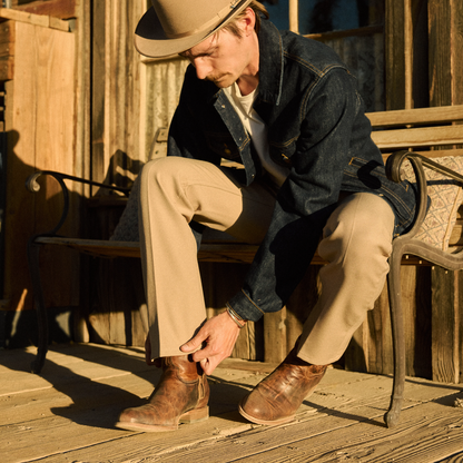 Cash Zip Roper Oiled Cognac - Stetson