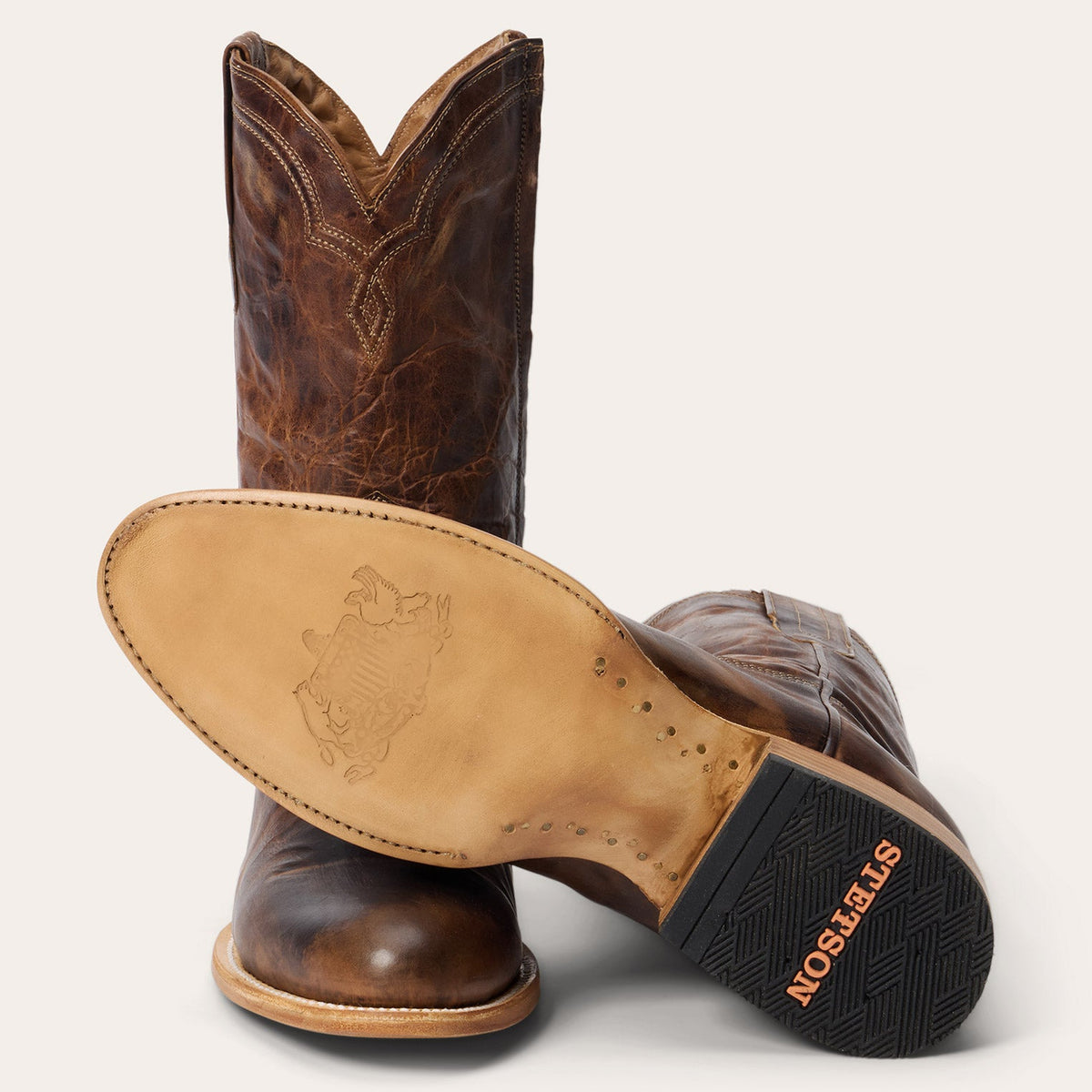 Cash Zip Roper Oiled Cognac - Stetson