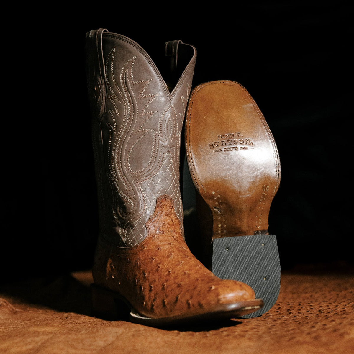 Ozzy Ostrich Boot Brown - Stetson