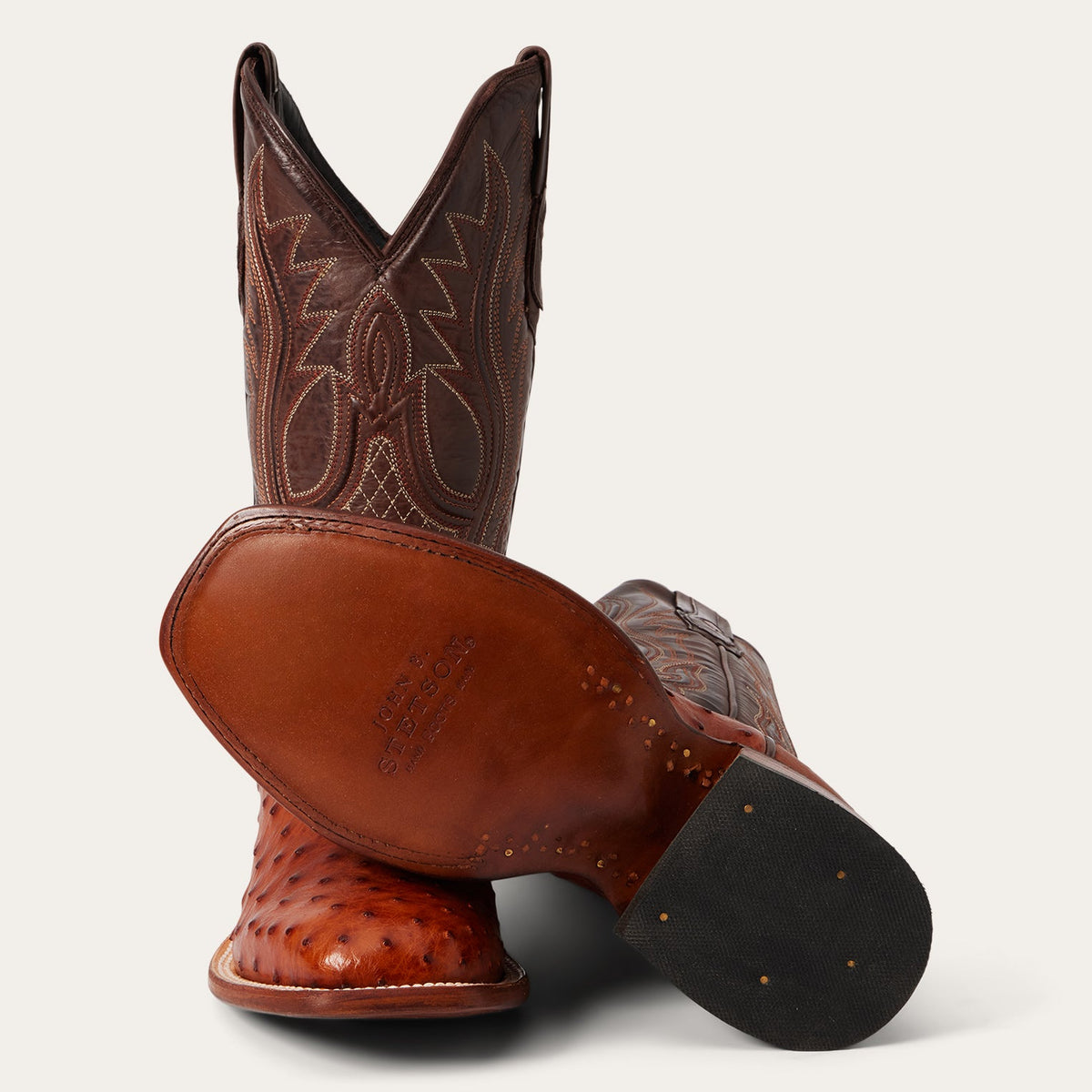 Ozzy Ostrich Boot Brown - Stetson