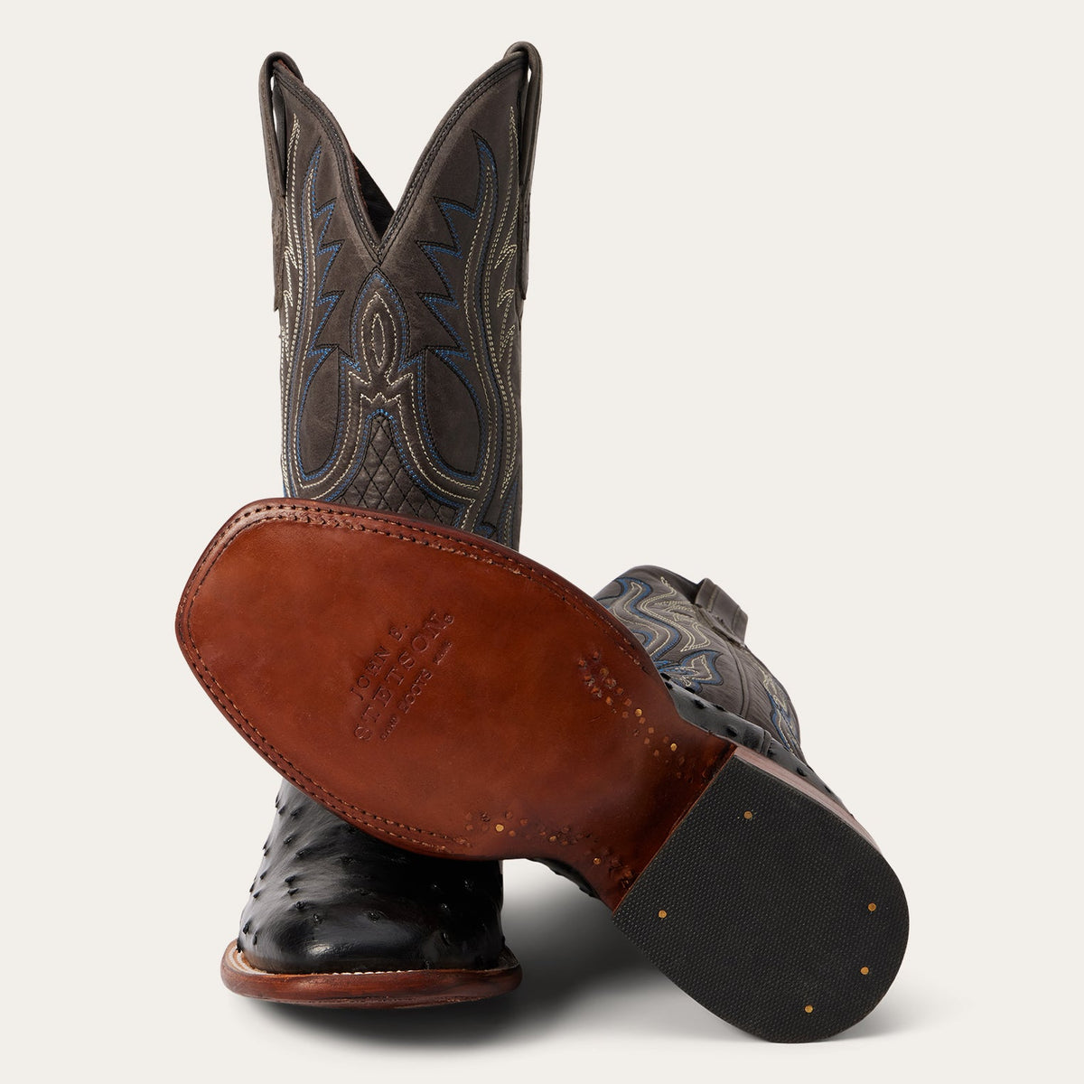 Ozzy Ostrich Boot Black - Stetson