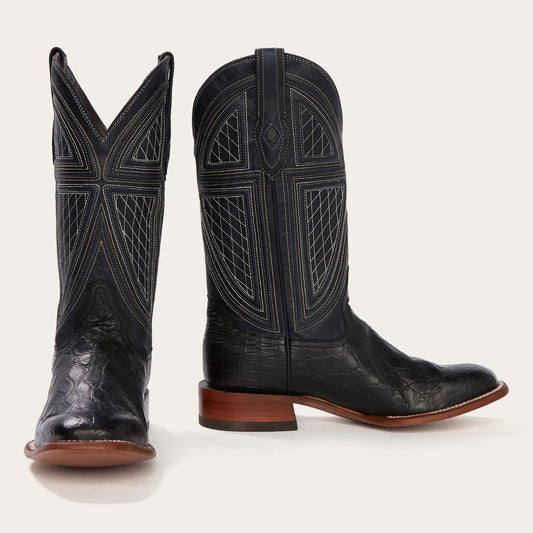 Black Falls Alligator Cowboy Boot Black - Stetson
