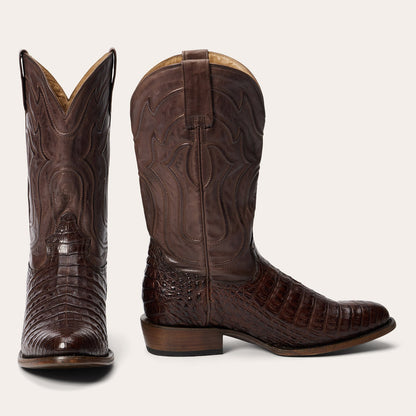 Holliday Caiman Boots Tobacco - Stetson