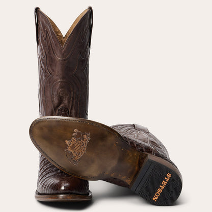Holliday Caiman Boots Tobacco - Stetson