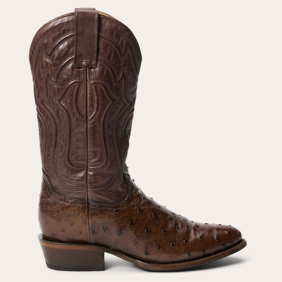 Chisholm Ostrich Boots Tobacco - Stetson