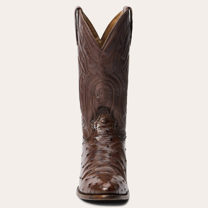 Chisholm Ostrich Boots Tobacco - Stetson