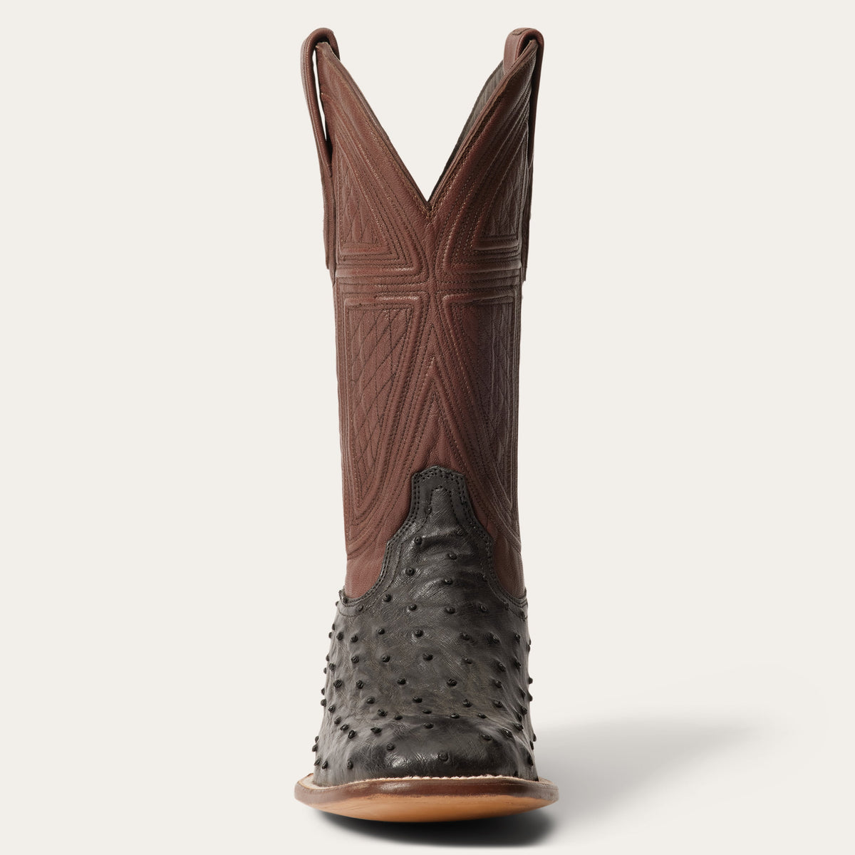 Dillon Ostrich Boots Black - Stetson