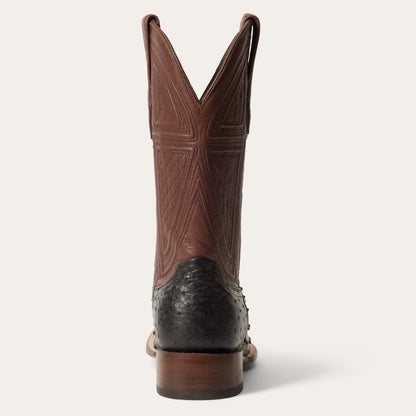 Dillon Ostrich Boots Black - Stetson