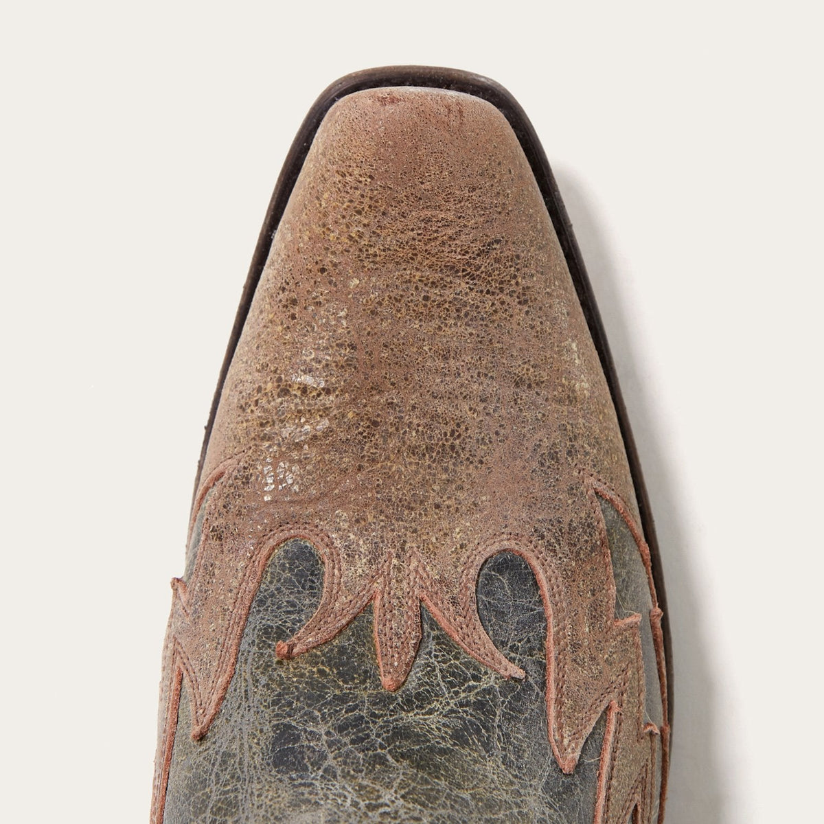 Sundance Kid Washed Crater Black Cowboy Boot Black - Stetson