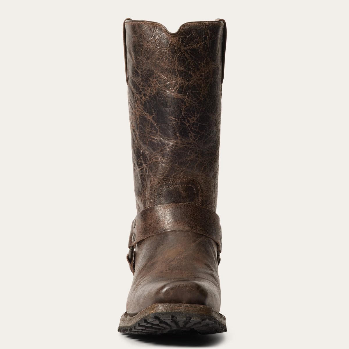 Heritage Harness Boots Waxed Dark Brown - Stetson