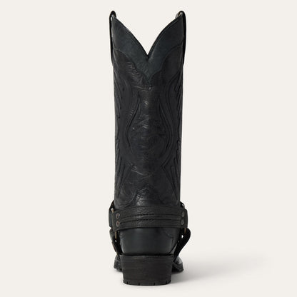 Outlaw Biker Harness Boot Black - Stetson