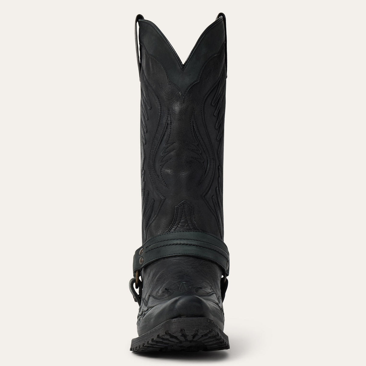 Outlaw Biker Harness Boot Black - Stetson