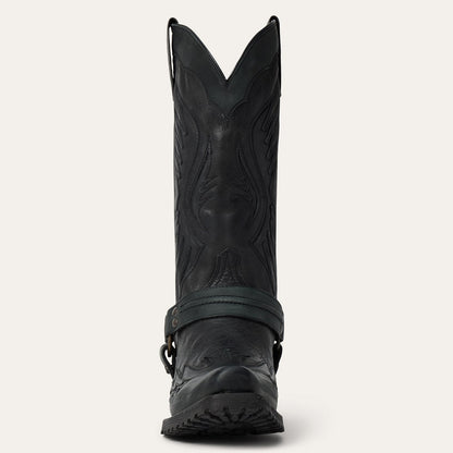 Outlaw Biker Harness Boot Black - Stetson