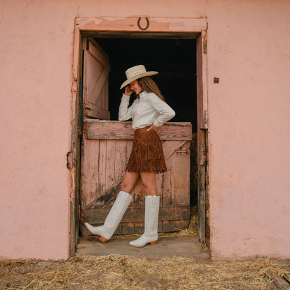 Sarah Boots White - Stetson