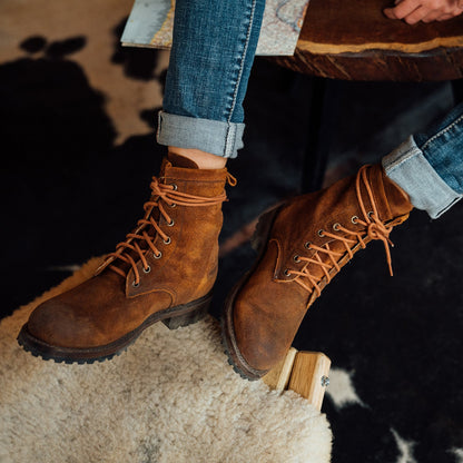 Sam Lace Up Brown Suede - Stetson