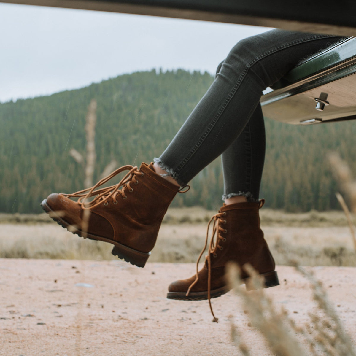 Sam Lace Up Brown Suede - Stetson