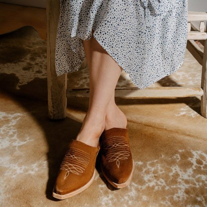 Reed Western Mules Brown - Stetson