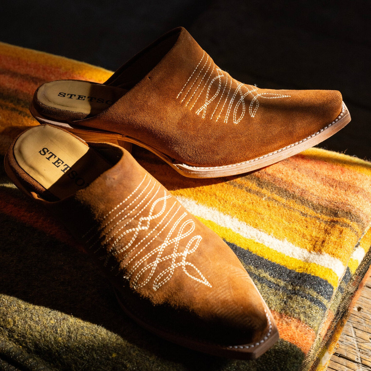 Reed Western Mules Brown - Stetson