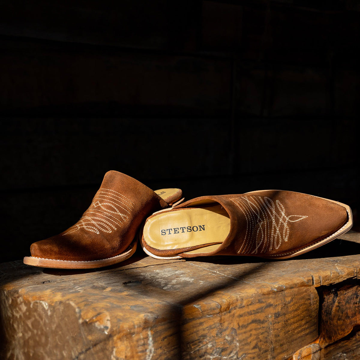 Reed Western Mules Brown - Stetson