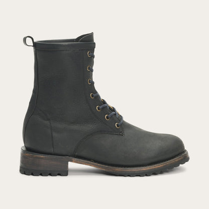 Sam Lace Up Black Leather - Stetson