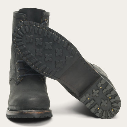 Sam Lace Up Black Leather - Stetson